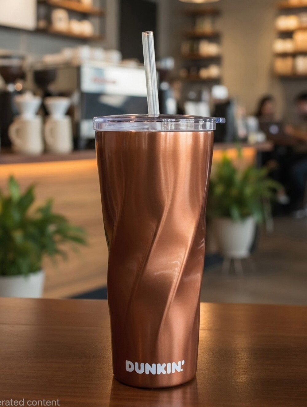 Dunkin' Donuts Holiday/Fall 2022 Collection 24 oz Insulated Swirl Tumbler.